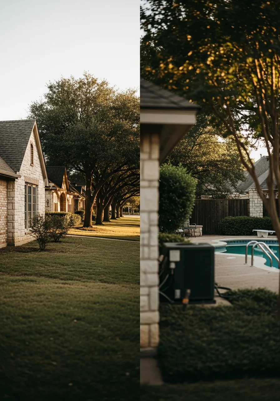 Fort Worth residential neighborhood with established homes and mature trees.